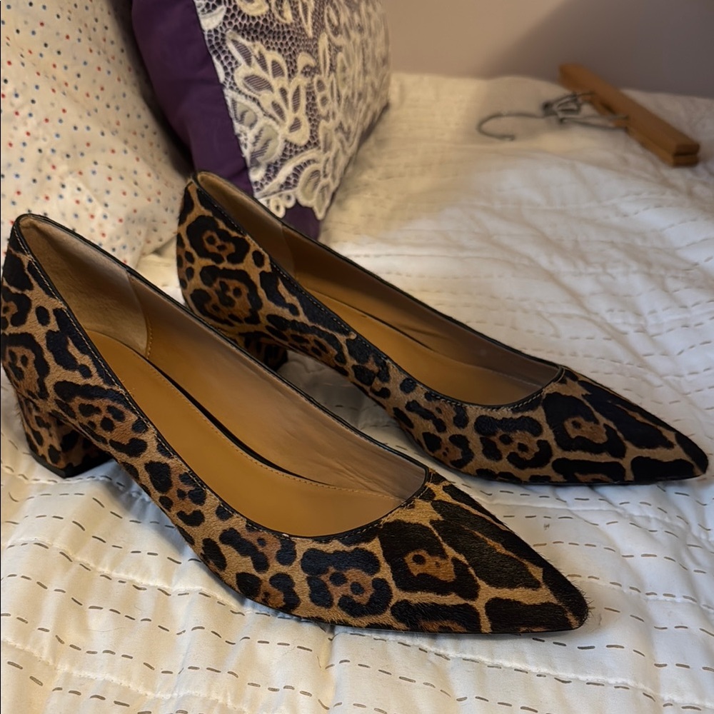 Calvin Klein Animal Print Block Heels